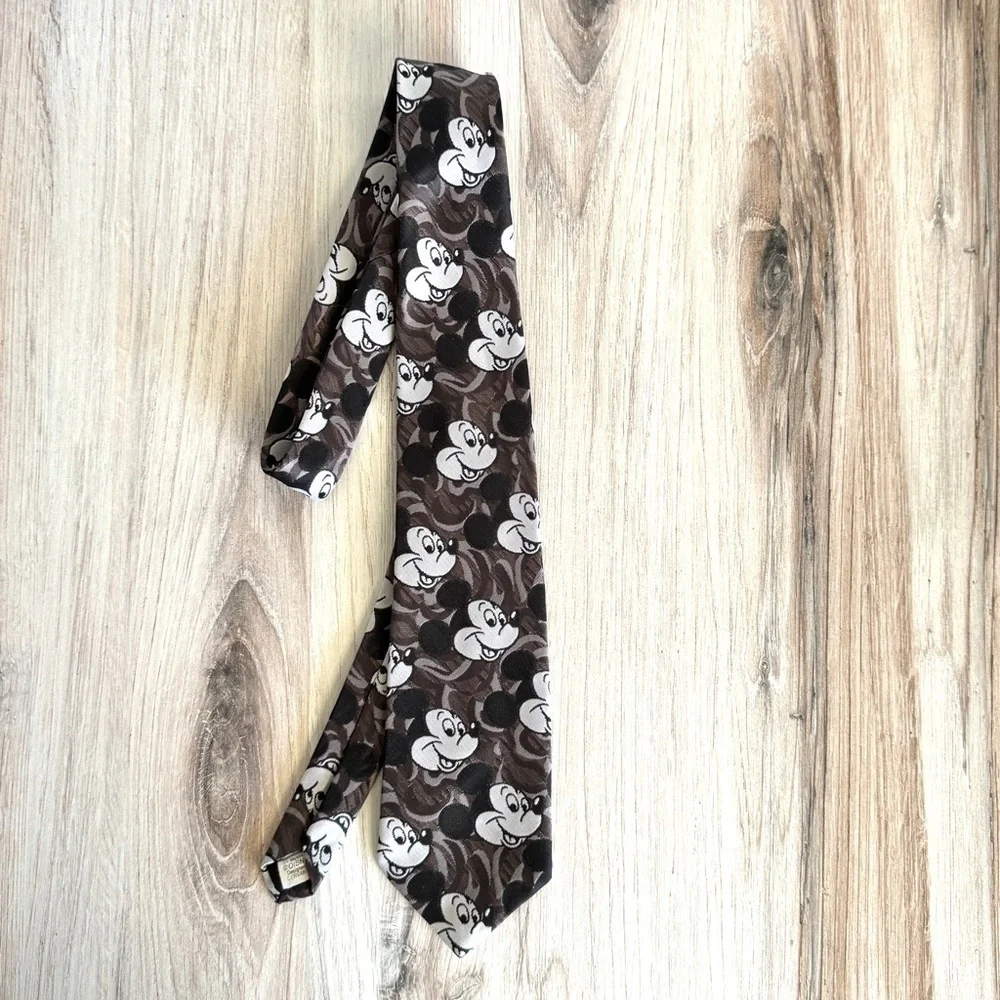 Vintage Walt Disney Mickey Mouse Tie – Rudy Cervantes Los Angeles, Black & White